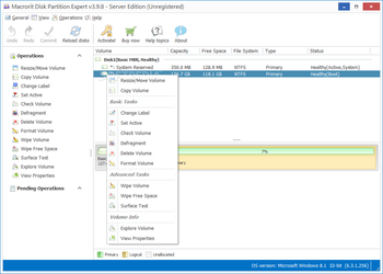 Macrorit Disk Partition Expert Server Edition screenshot