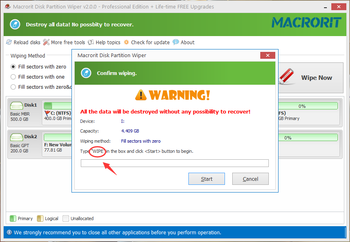 Macrorit Disk Partition Wiper screenshot 2