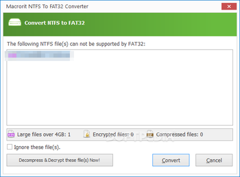 Macrorit NTFS to FAT32 Converter screenshot 2