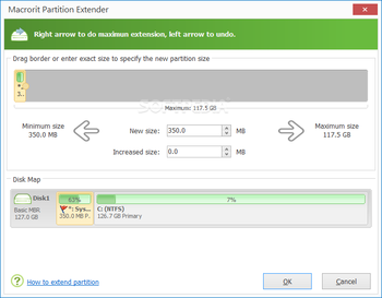 Macrorit Partition Extender Free Edition screenshot 2