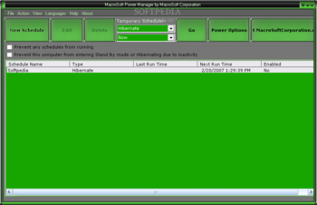 MacroSoft Power Manager screenshot