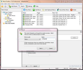 MacroToolbar Professional Edition screenshot 3