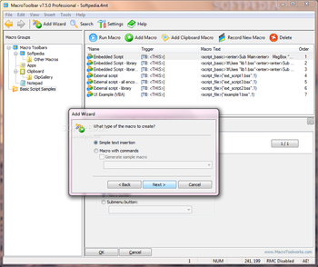 MacroToolbar Professional Edition screenshot 4