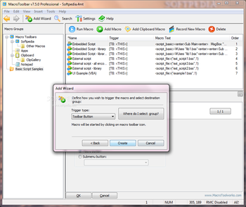 MacroToolbar Professional Edition screenshot 5