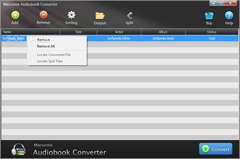 Macsome Audiobook Converter screenshot