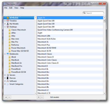 Mactracker screenshot