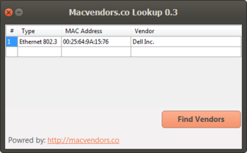 Macvendors.co Lookup screenshot 3