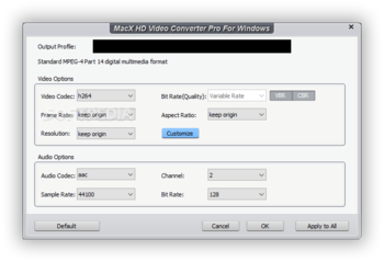 MacX HD Video Converter Pro screenshot 6