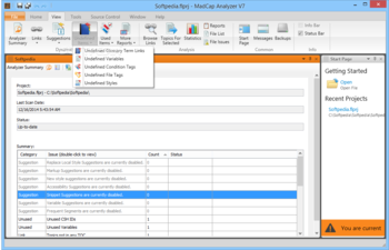 MadCap Analyzer screenshot 4