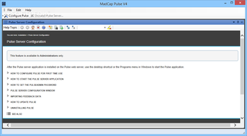 MadCap Pulse (formerly MadCap Feedback Server) screenshot