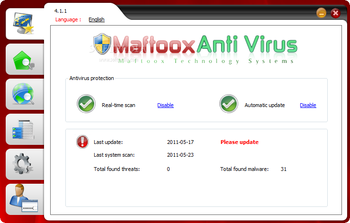 Maftoox Anti Virus screenshot