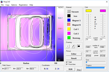 MagCAD screenshot