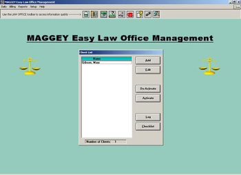 MAGGEY Easy Law Office Management screenshot