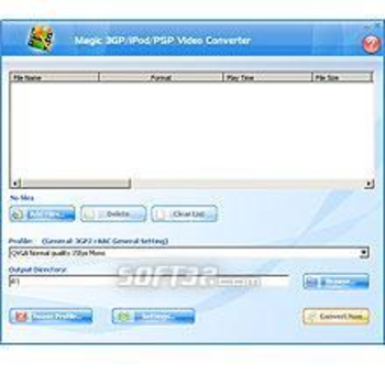 Magic 3GP/iPod/PSP Video Converter screenshot 3