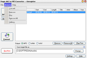 Magic AAC to MP3 Converter screenshot 2