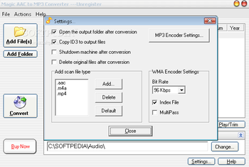 Magic AAC to MP3 Converter screenshot 3