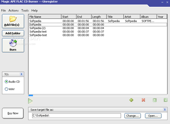 Magic APE FLAC CD Burner screenshot