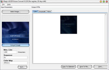 Magic ASCII Picture Convert screenshot