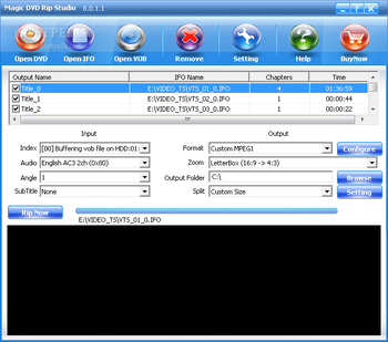 Magic DVD Rip Studio screenshot