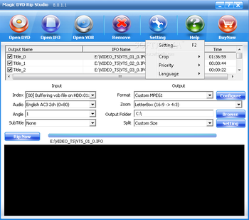 Magic DVD Rip Studio screenshot 2