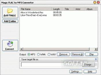 Magic FLAC to MP3 Converter screenshot 2