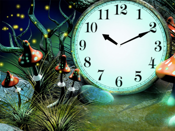 Magic Forest Clock Live Wallpaper screenshot