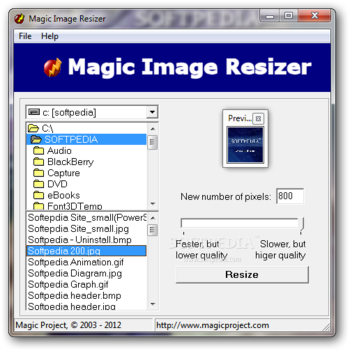 Magic Image Resizer screenshot