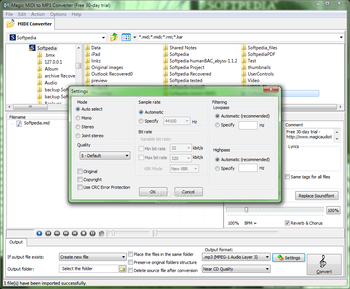 Magic MIDI to MP3 Converter screenshot 2