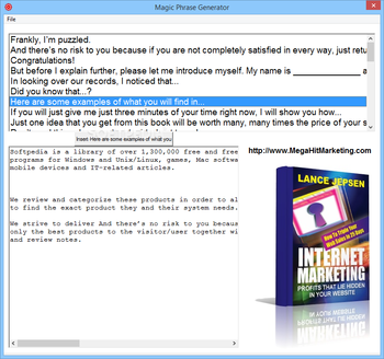 Magic Phrase Generator screenshot