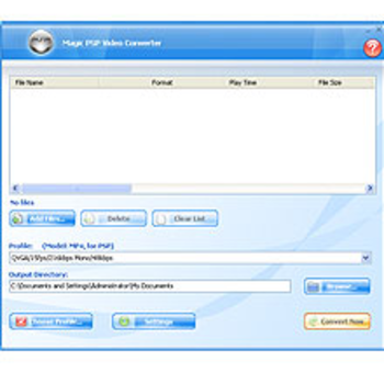 Magic PSP Video Converter screenshot