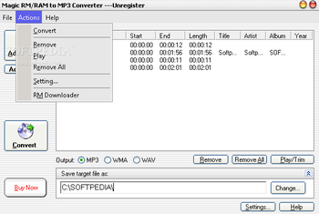 Magic RM to MP3 Converter screenshot 2