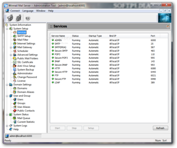 Magic Winmail Server screenshot 2