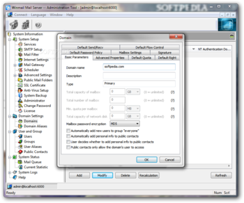 Magic Winmail Server screenshot 6