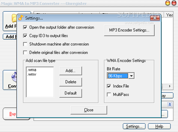 Magic WMA to MP3 Converter screenshot 2