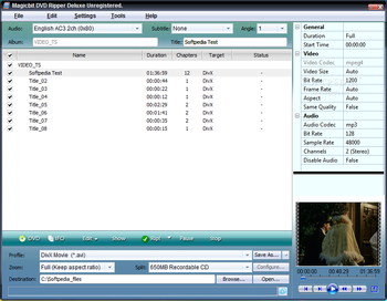 Magicbit DVD Ripper Deluxe screenshot