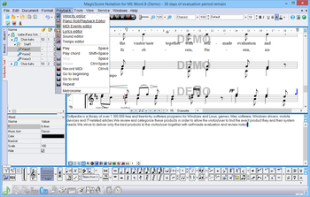 MagicScore Notation for MS Word screenshot 8