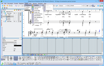 MagicScore Notation for MS Word screenshot 9