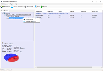 Magicsoft OST Recovery screenshot