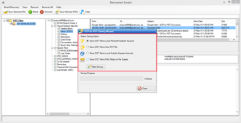 MagicSoft OST to PST Converter screenshot 5