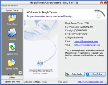MagicTweak screenshot
