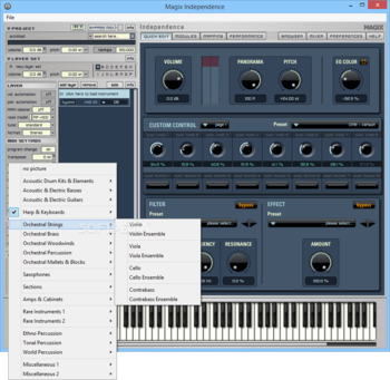 Magix Independence screenshot