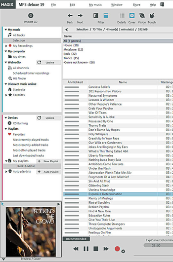 Magix MP3 Deluxe screenshot