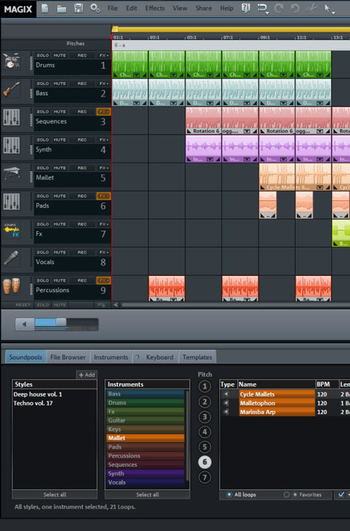 MAGIX Music Maker Dance Edition 6 screenshot