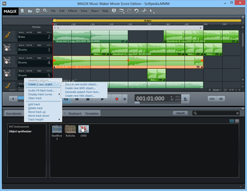 MAGIX Music Maker Movie Score Edition screenshot 3