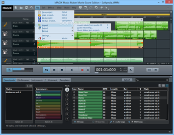 MAGIX Music Maker Movie Score Edition screenshot 5