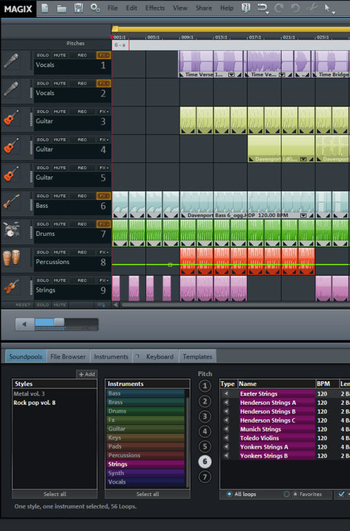 Magix Music Maker Rock Edition screenshot 2