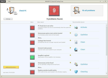 Magix PC Check & Tuning Free screenshot
