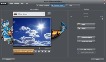 Magix Slideshow Maker screenshot