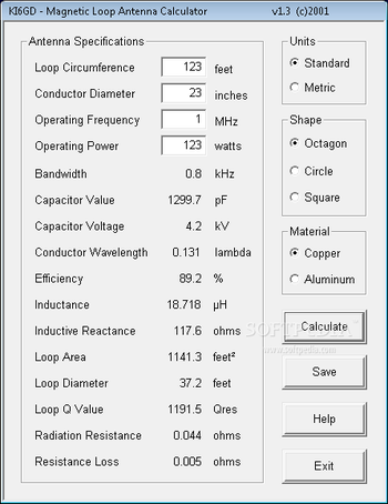 Magnetic Loop Antenna screenshot