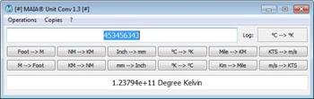 MAIA Unit Converter screenshot
